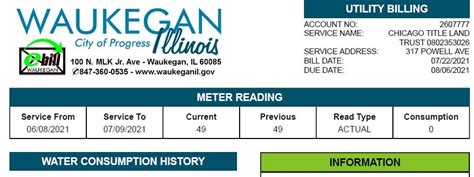 water bill waukegan|Pay .